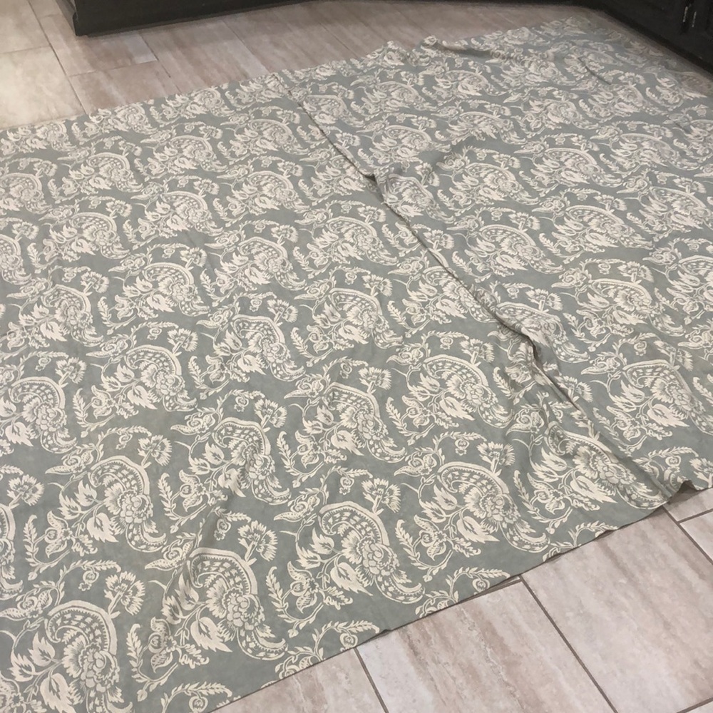 Pottery Barn Elegant Patterned Curtains